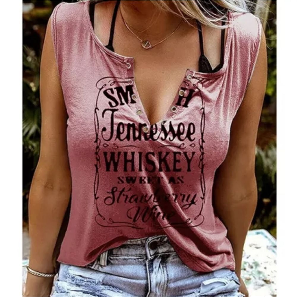 🆕️Pink Graphic Tank Top
